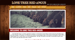 Desktop Screenshot of lonetreeredangus.com